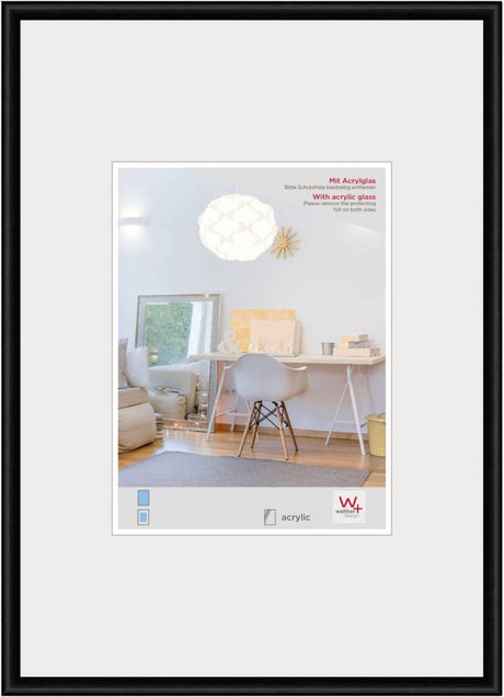 Walther new lifestyle - plastikramme - fotostørrelse 42x59,4 cm (din A2) - sort