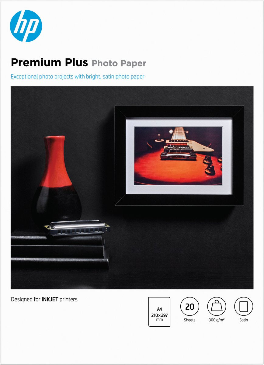 HP premium plus fotopapir - a4 halvblank