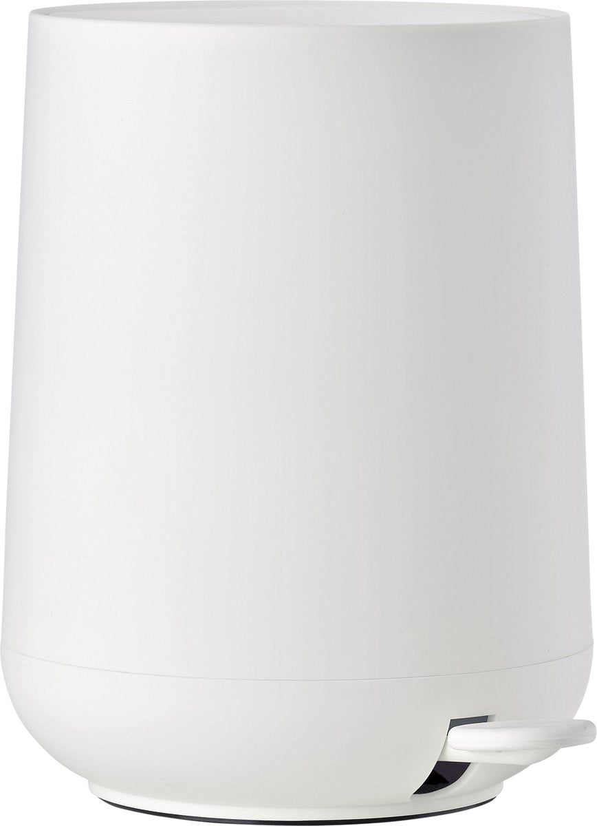 Zone danmark nova pedalspand - affaldsspand badeværelse soft close - lille affaldsspand - toilet badeværelsestilbehør - plastik - 5 liter - 29 x 23 cm - hvid
