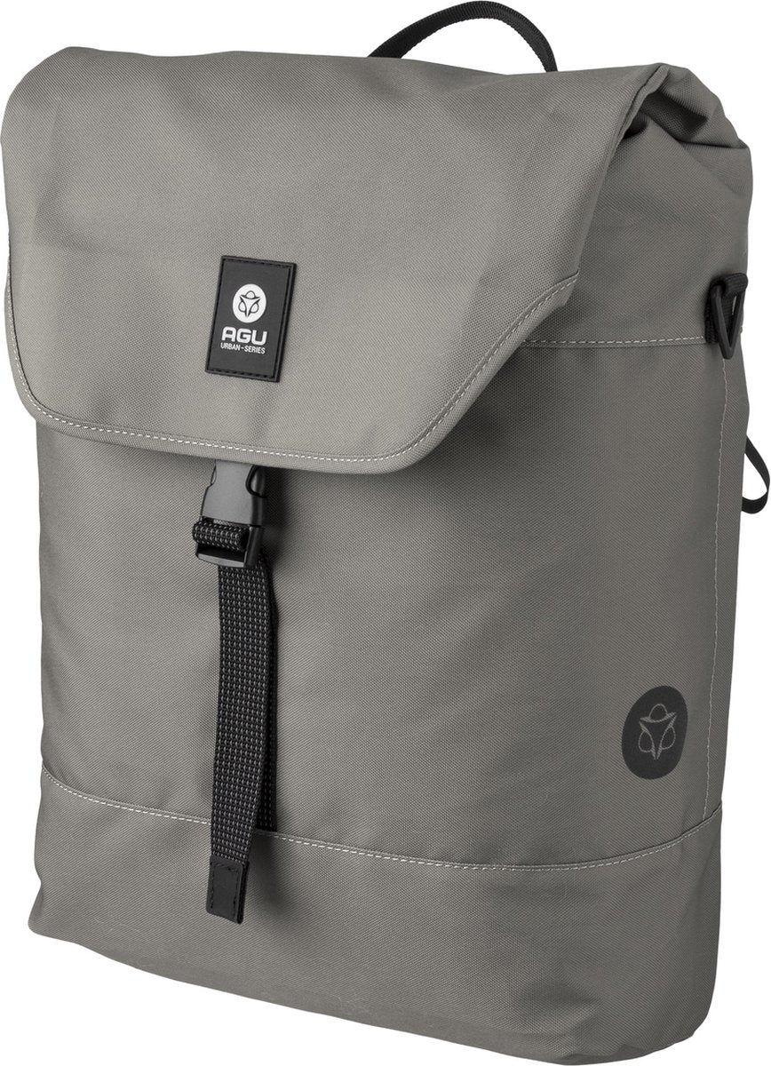Agu dwr enkele fietstas urban elephant grey click'ngo