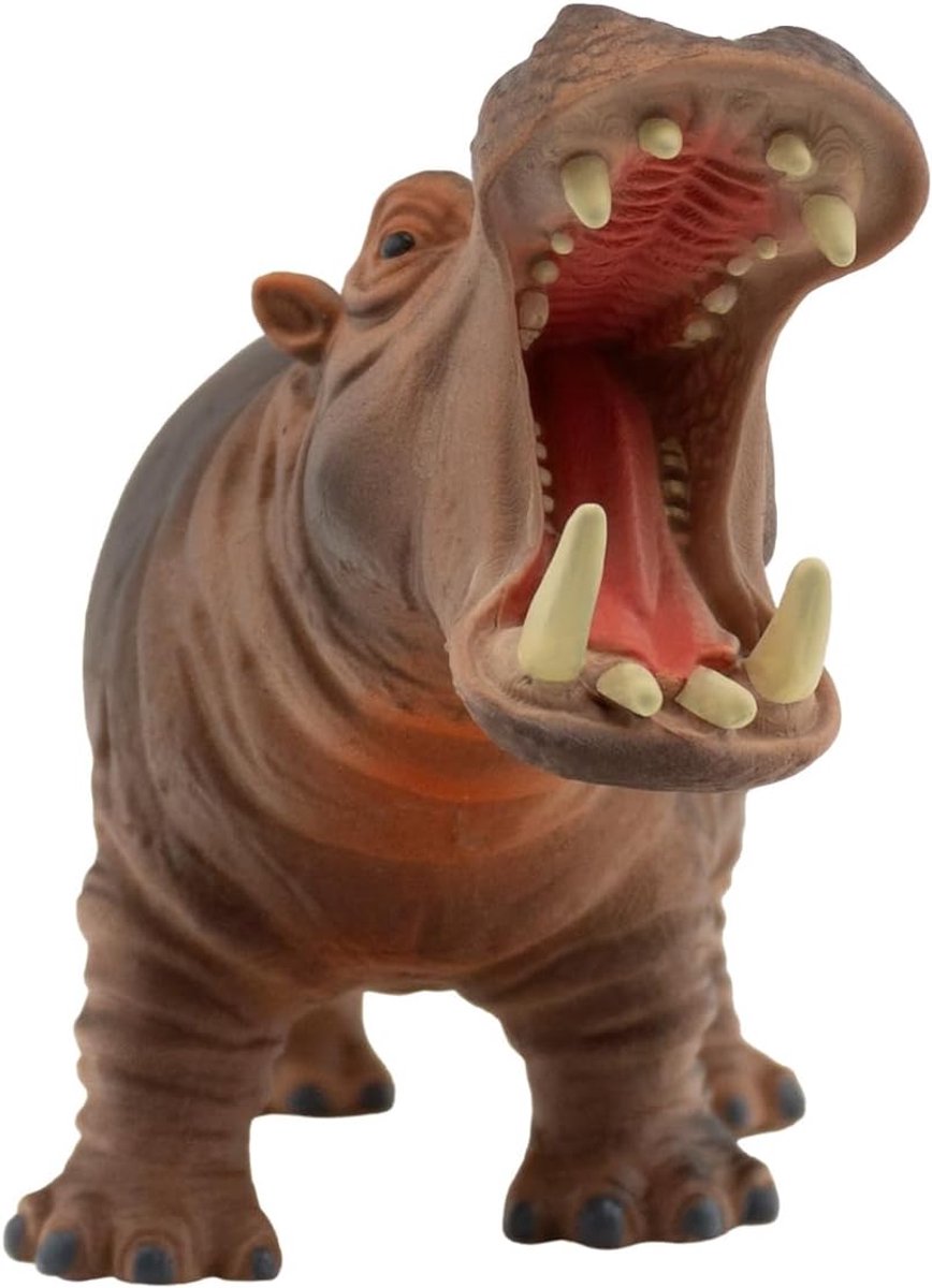 Bullyland 63691 – flodhest legefigur – ca. 8 x 14 cm – naturtro og detaljeret design – ideel som pædagogisk legefigur, dekoration eller lille gave til børn fra 3 år.