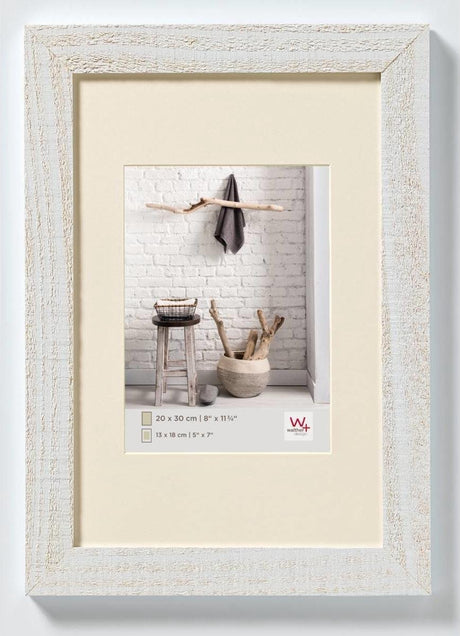 Walther home - træramme - fotostørrelse 20x30 cm - polarhvid