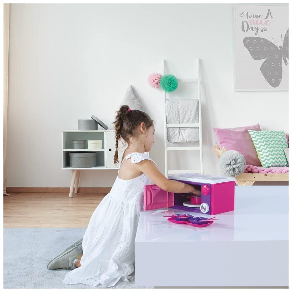 Dolu barbie mikroovn + lyd pink lilla