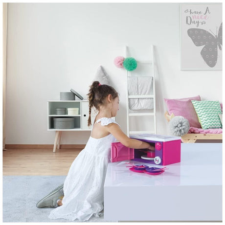 Dolu barbie mikroovn + lyd pink lilla