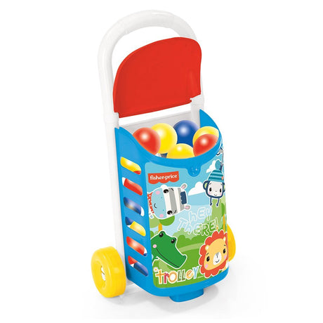 Dolu fisher price trolly med kugler 25 stk