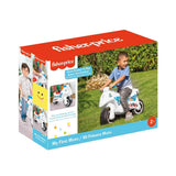 Dolu fisher price kørende motor hvid blå rød