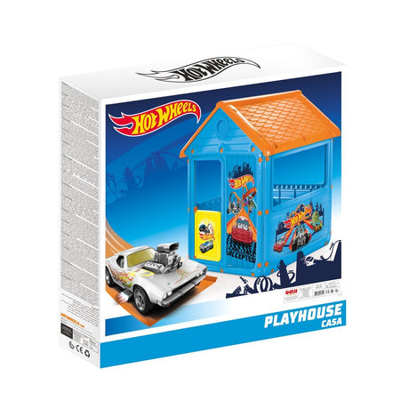 Dolu hot wheels legehus 125x100x104 cm blå orange