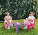 Dolu enhjørning pink bord med stole
