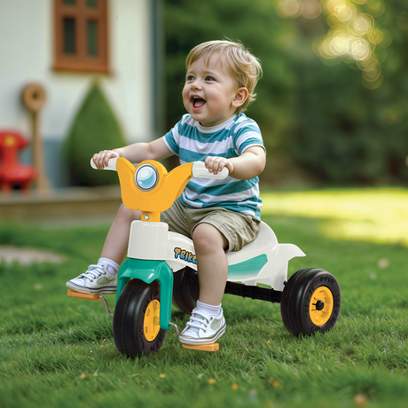 Dolu trike driewieler wit blauw geel 49x42x60cm