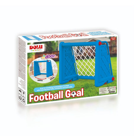Dolu fodboldmål 100x75x55 cm blå