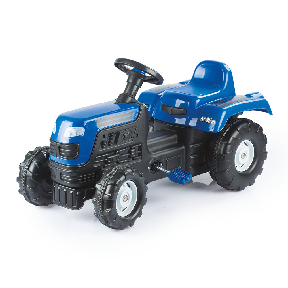 Dolu pedaltraktor med horn blå sort???????