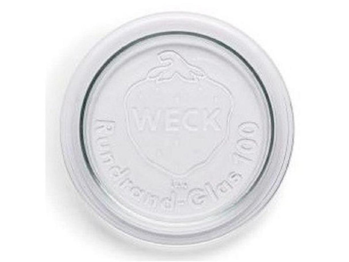 Weck-låg rundkant glas 100