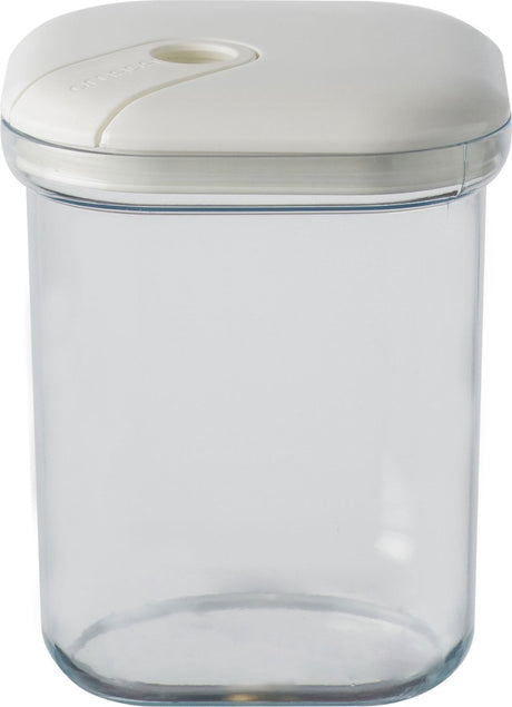 Omada - trækboks opbevaringskrukke 1 liter - polypropylen - beige -