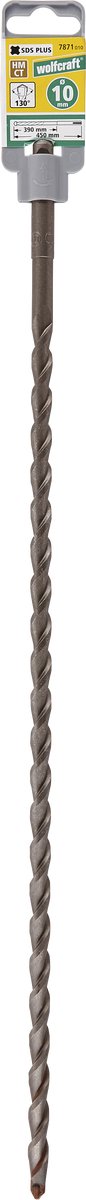 Wolfcraft - betonbor sds-plus ø 10 mm - medfølger hårdmetal - 7871010