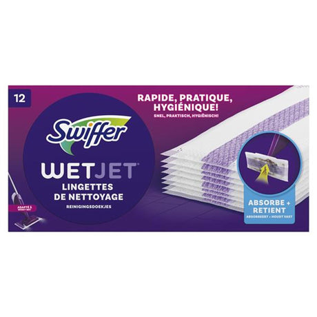 Swiffer wetjet moppesystem refill rengøringsservietter æske med 12 stk