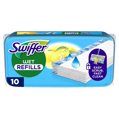 Swiffer våd gulvservietter citrusfrisk 10 stk (1112115)