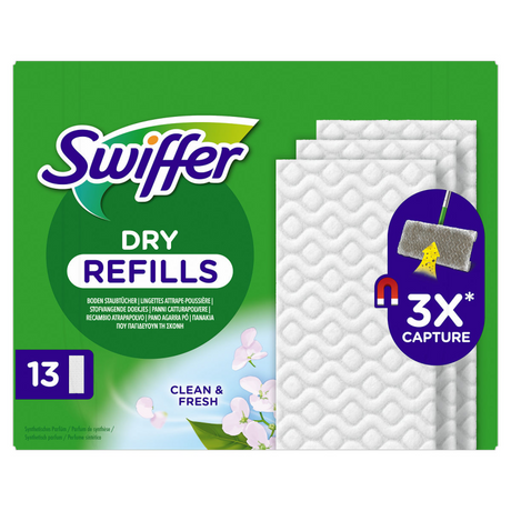 Swiffer dry fresh refill gulvservietter æske med 13 stk