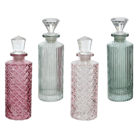 Decoris deco flaske glas h17cm