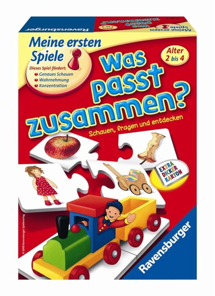 Ravensburger konturpuslespil - tysk