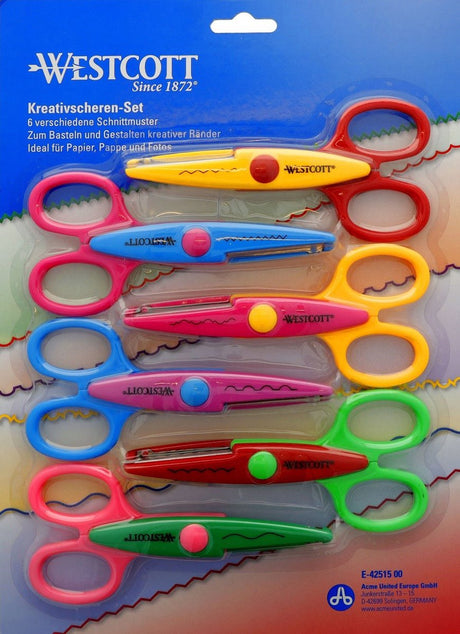 Westcott figursaks - 14cm - diverse motiver - 6 stk - ac-e42515