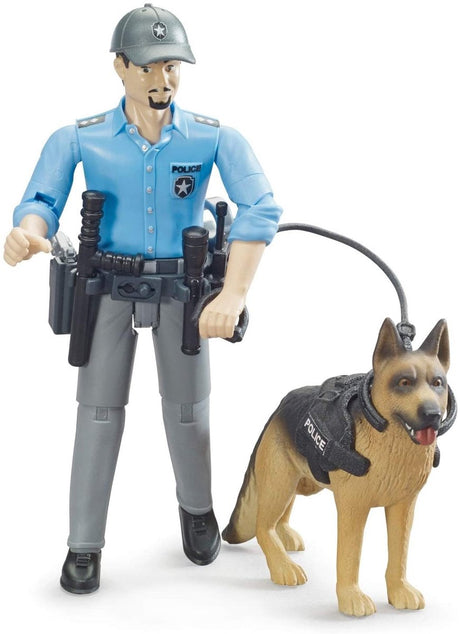 Bruder politibetjent med hund