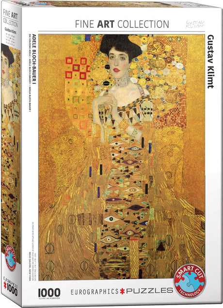 Eurographics - adele bloch-bauer i - gustav Klimt - 1000 brikker 48×68cm (b×h) - kunstpuslespil