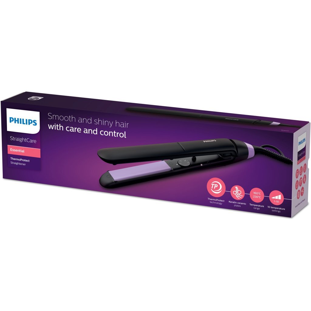 Philips bhs377 00 glattejern sort