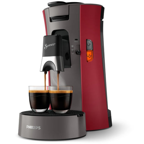 Philips CSA230 90 Senseo Select kaffepudemaskine rød grå