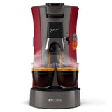 Philips CSA230 90 Senseo Select kaffepudemaskine rød grå