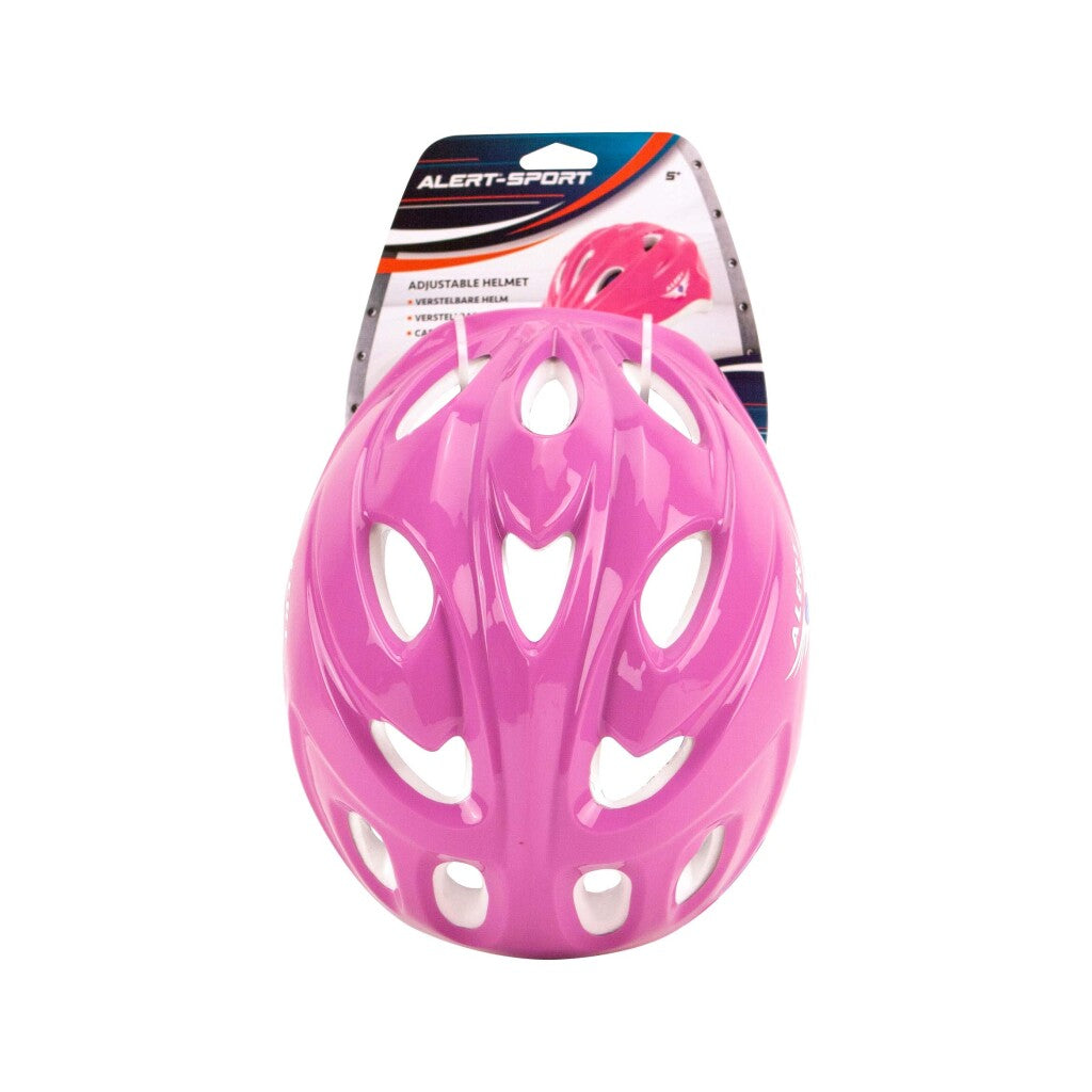 Alert justerbar hjelm pink