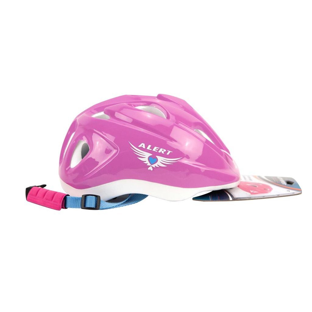 Alert justerbar hjelm pink