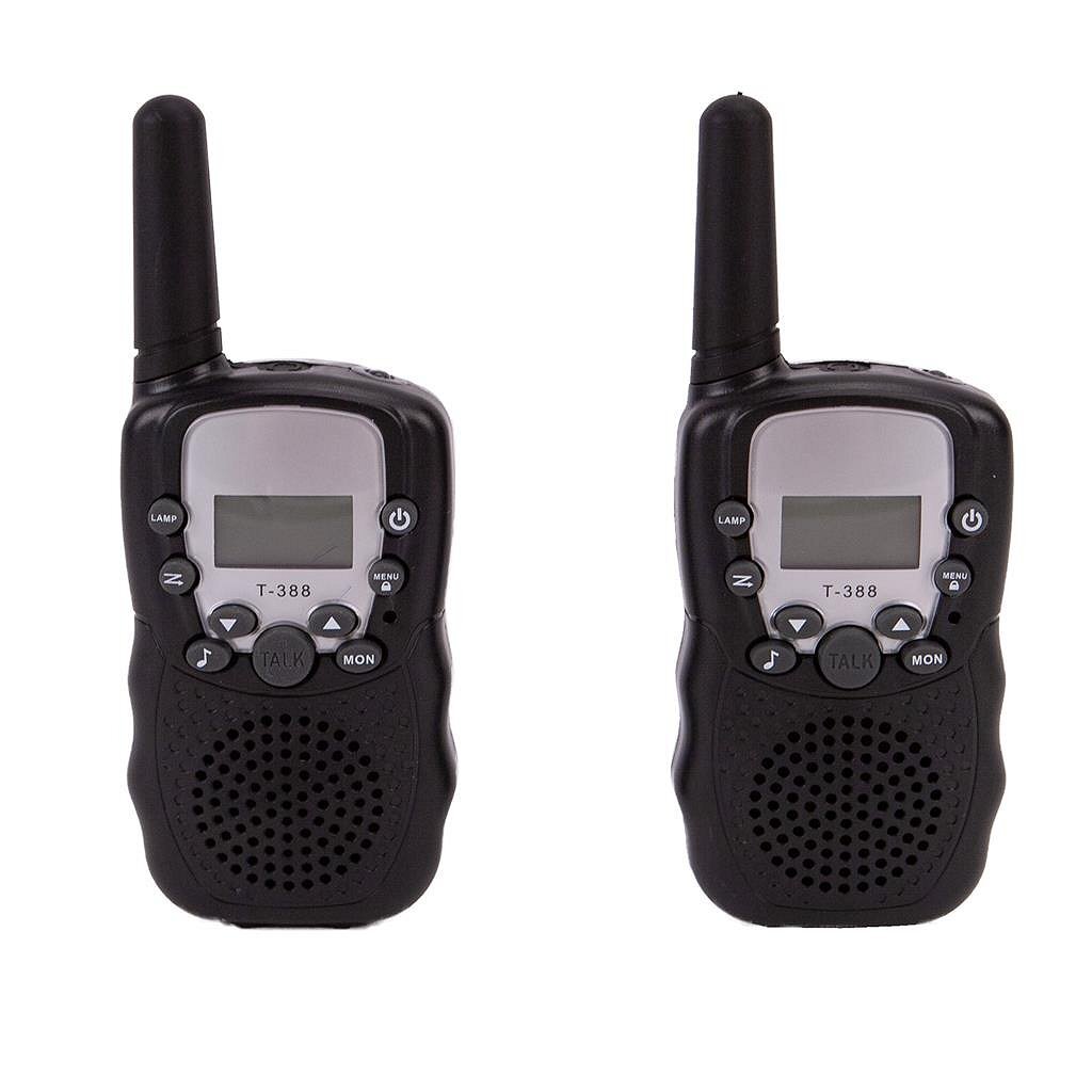 Grundlæggende videnskabeligt eksperiment T-388 walkie talkie + lys sort