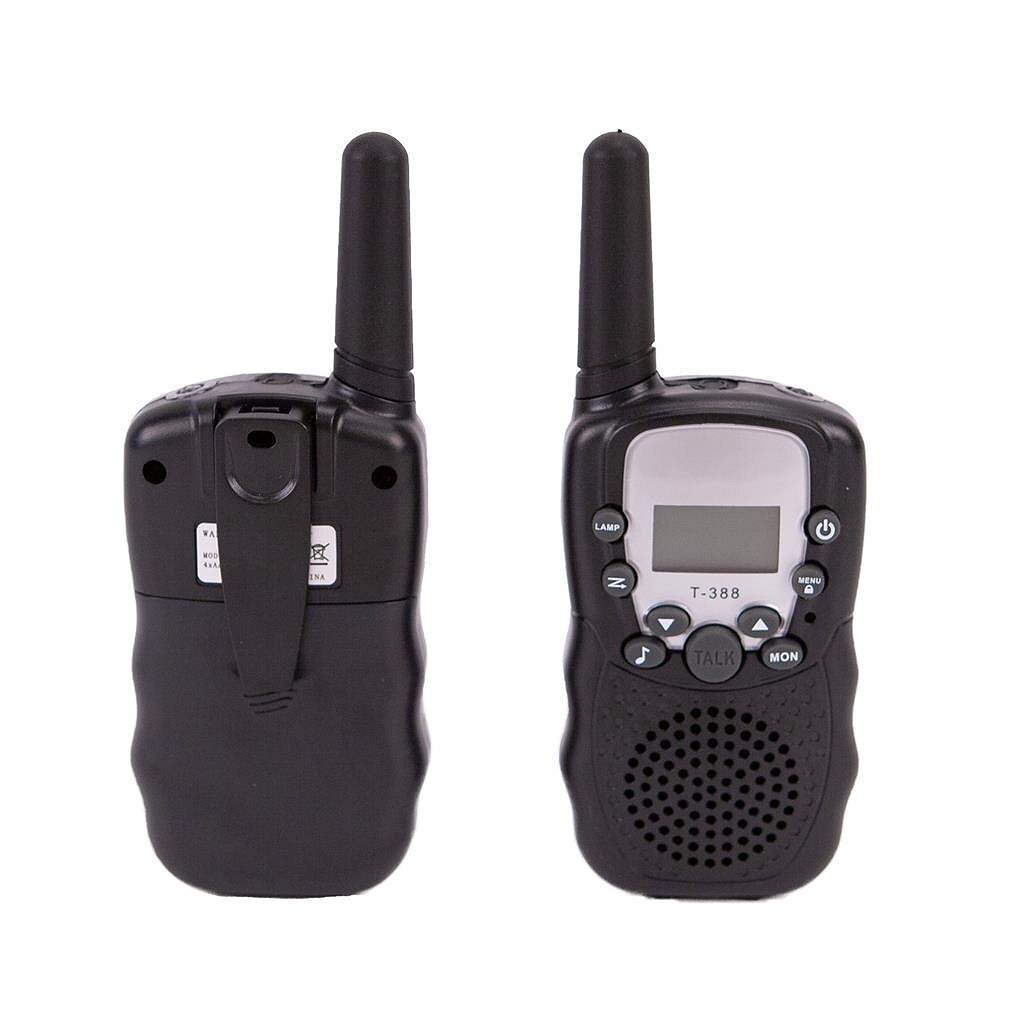 Grundlæggende videnskabeligt eksperiment T-388 walkie talkie + lys sort