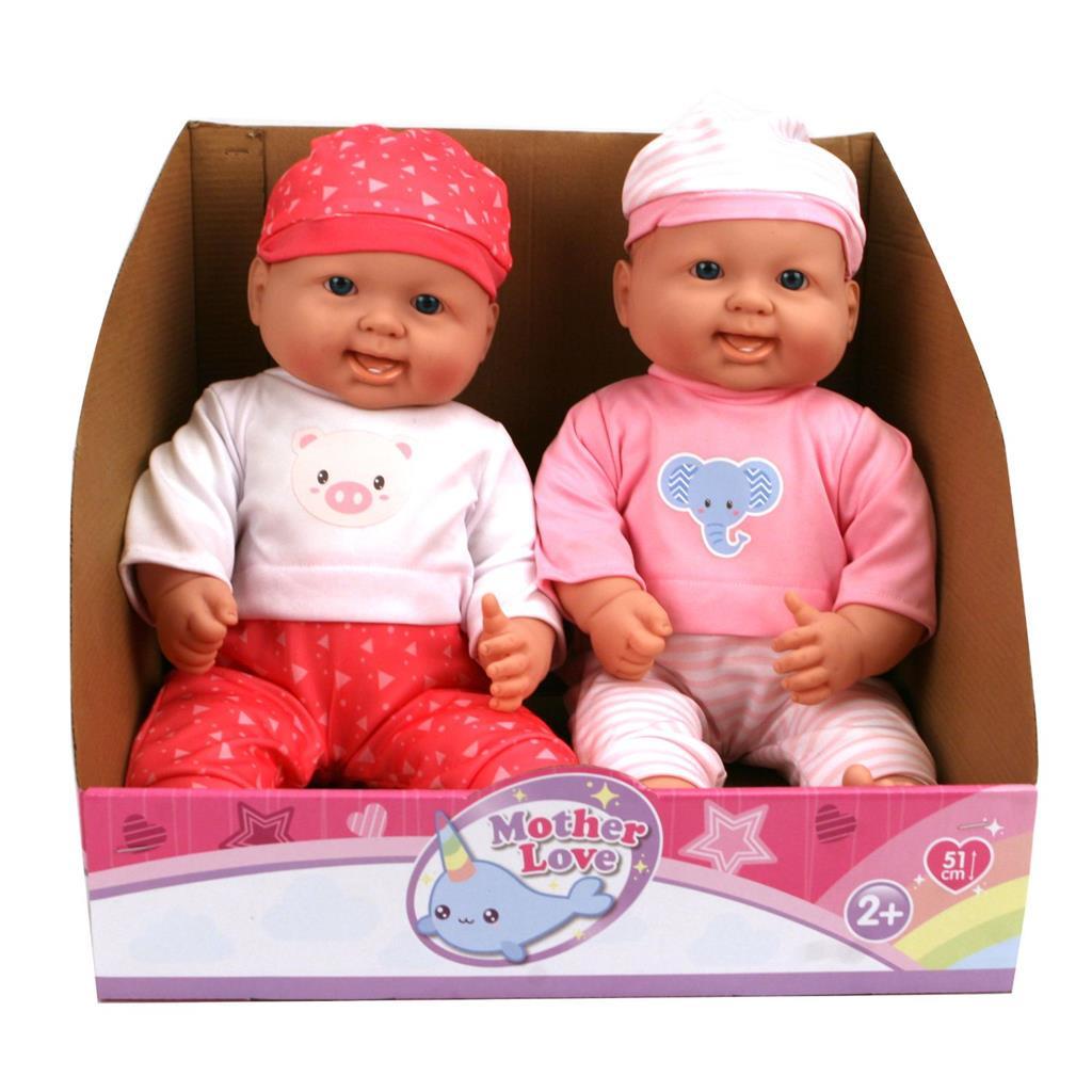 Basic mor kærlighed baby dukke 51 cm assorteret