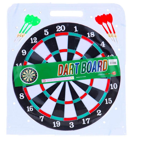 Andre mærker dartskive tosidet + 6 pile 37 cm