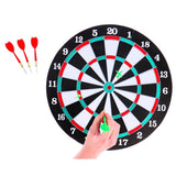 Andre mærker dartskive tosidet + 6 pile 37 cm