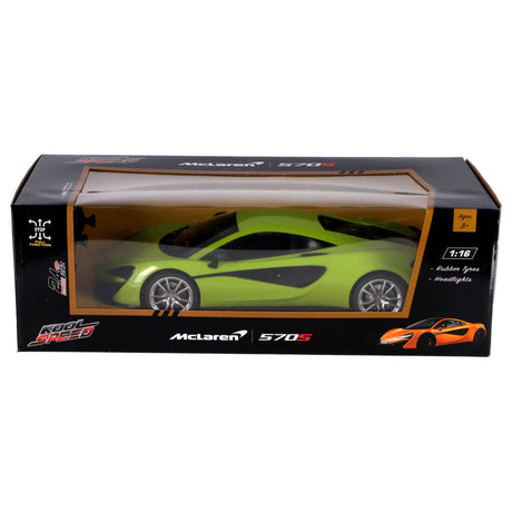 Kool speed rc mclaren 5705 1:16 + lys neongrøn