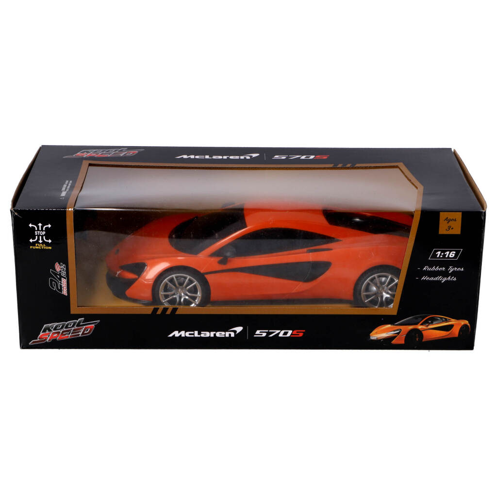 Kool speed rc mclaren 5705 1:16 + lys orange