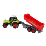 Andre mærker landmandstraktor med trailer 45 cm grøn rød