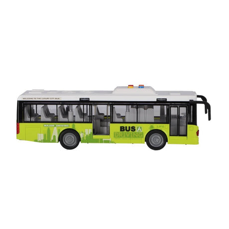 Andre mærker bybus 1:16 + lys og lyd hvid grøn