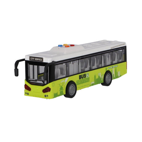 Andre mærker bybus 1:16 + lys og lyd hvid grøn