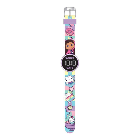 Accutime Gabby's Dollhouse Watch LED rundt, aftageligt batteri | 3 stk