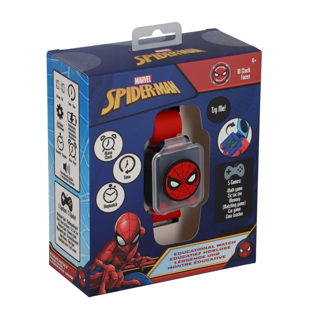 Spiderman leg og lær ur rød sort