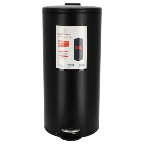 Daglig hjemmepedalspand 30l mat sort