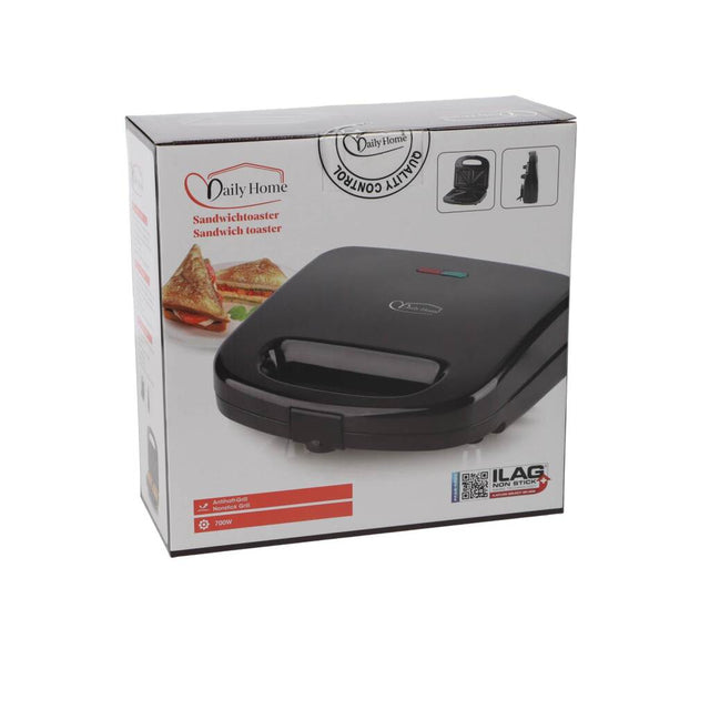 Daily home tosti sandwichmaker 700w zwart
