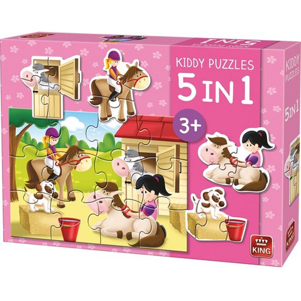 King kiddy samling 5i1 puslespil