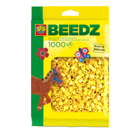Ses strygeperler - gule, 1000 stk.