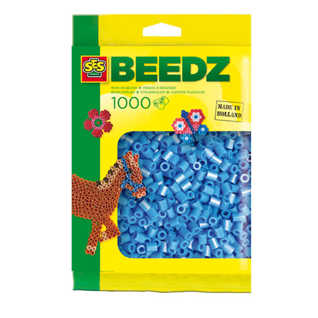 Ses strygeperler - blå, 1000 stk.