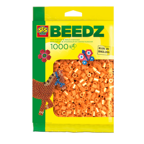 Ses creative ses strygeperler - orange, 1000 stk.