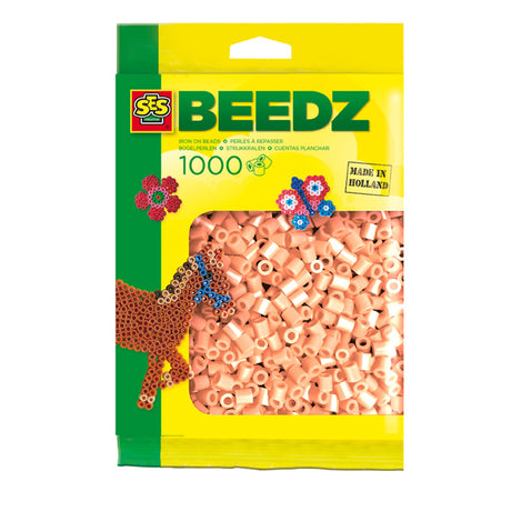 Ses creative ses strygeperler - lys orange, 1000 stk.